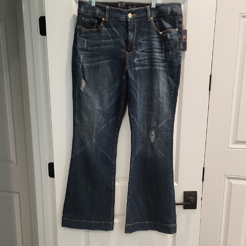NWT‎ Seven7 Indigo Flare Jeans SIZE 16